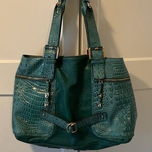 😍Elegant Teal Crocodile-Embossed Women's Bag Boho